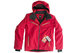 Cazadora the north face con capucha color rojo. talla m